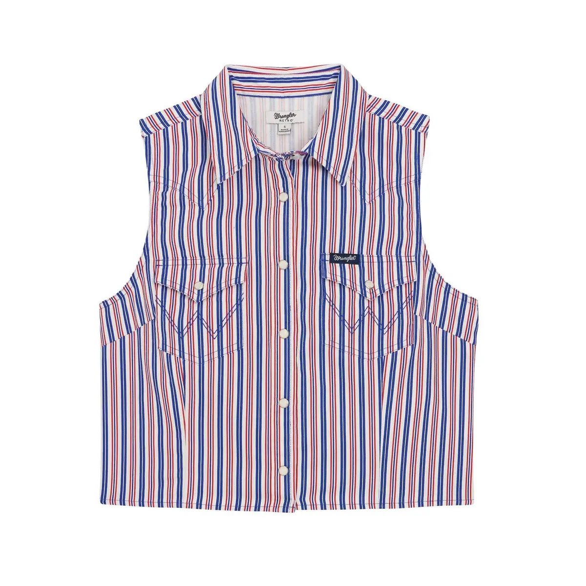Wrangler Retro® Americana Sleeveless Snap Shirt 1