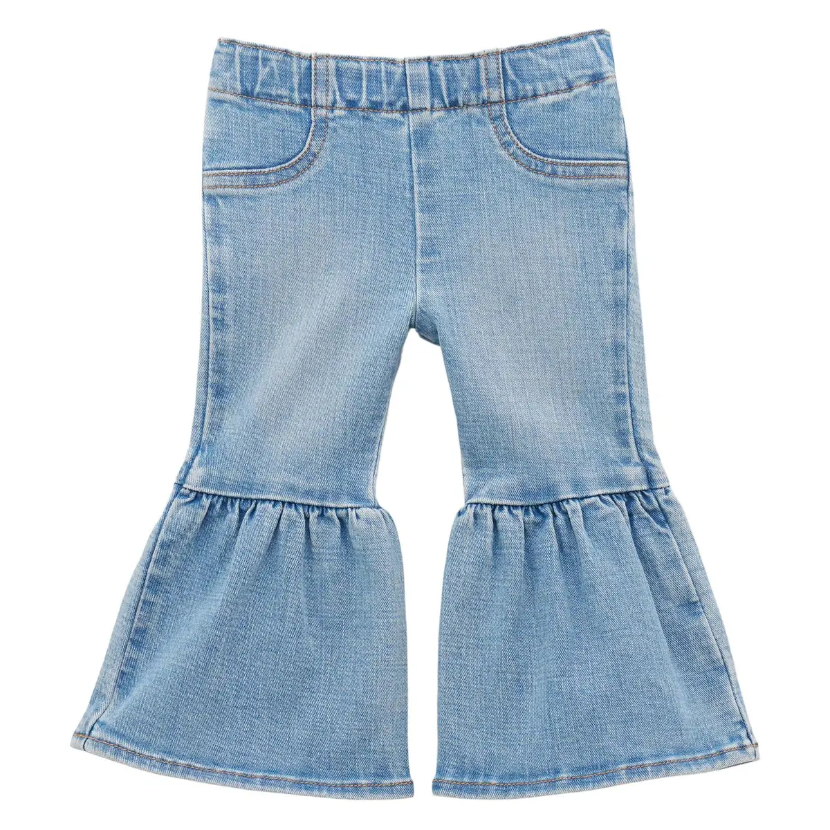 Wrangler® Baby Girl Flare Jean Sky 1