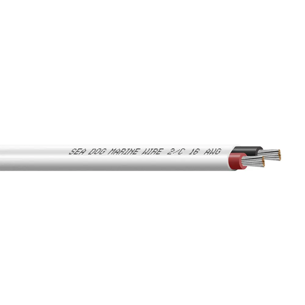 Sea-Dog 16/2 Awg Flat Duplex Wire - Red/Black - 100' [8016202] 1