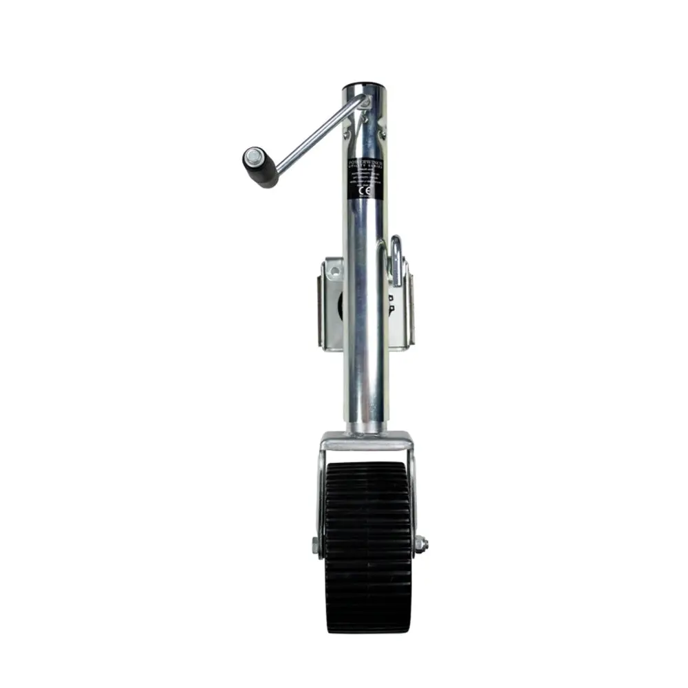 Powerwinch Utility Series Jack - 1500Lb, Weld-On, Single Wheel Wide, Zinc [21500-J-1500-W1w-Z-R] 1