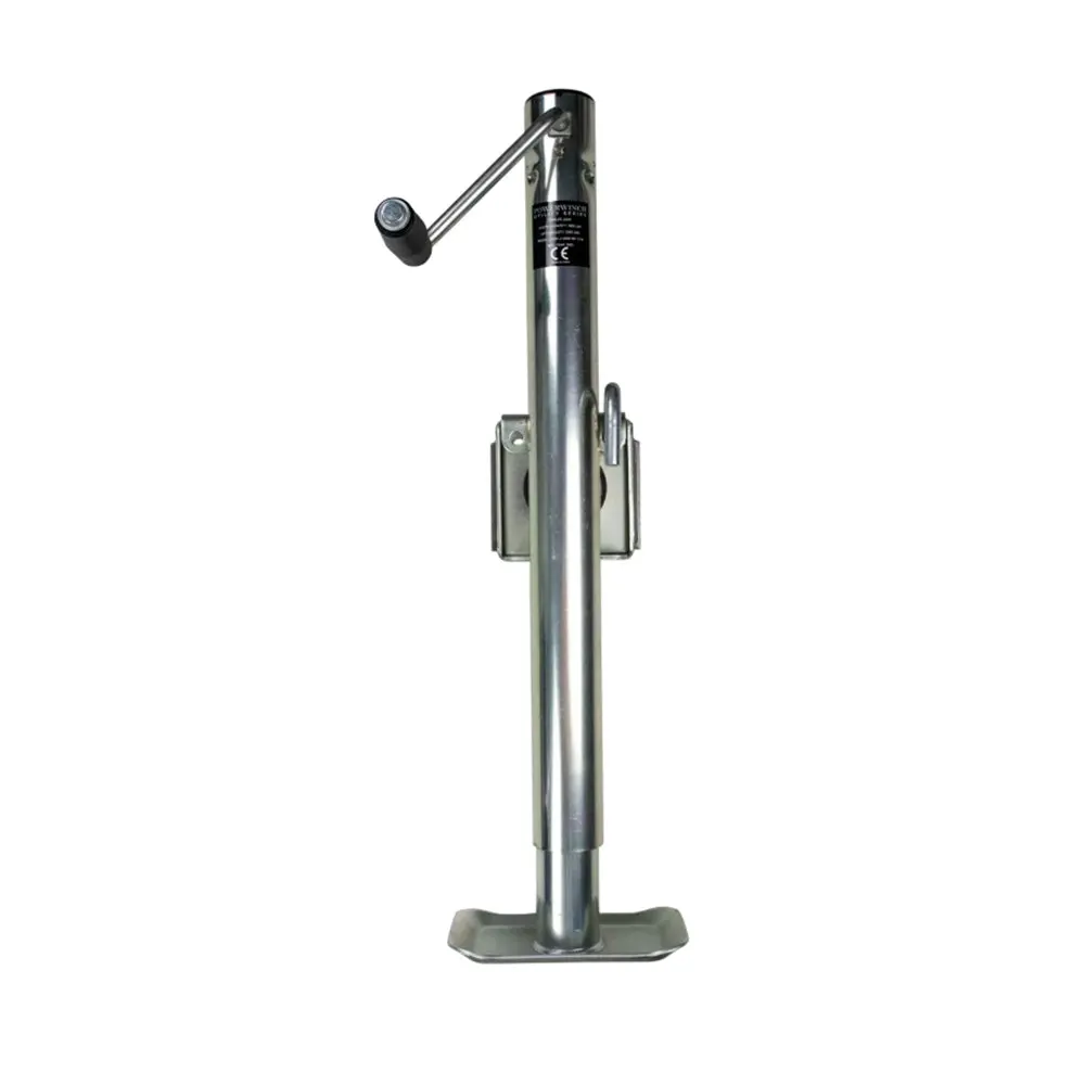 Powerwinch Utility Series Jack - 2500Lb, Bolt-On, Flat Plate, Zinc [21500-J-2500-Bf-Z-R] 1