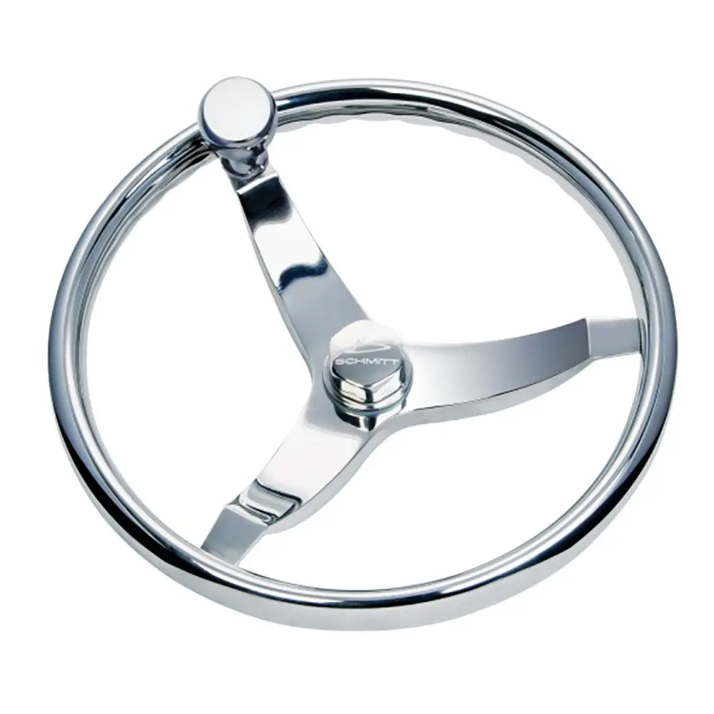 Schmitt Marine Vision Elite Stainless Steel 15.5" Steering Wheel [7161521Fgk-R] 1