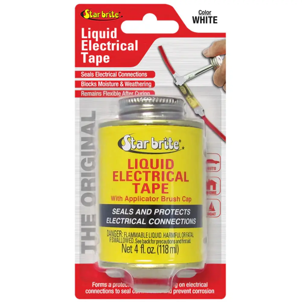Star Brite Liquid Electrical Tape - White - 4 Oz [84107] 1