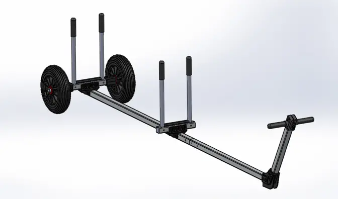 Dynamic Dolly For Single Stand Up Paddle Board/Surf Board 1