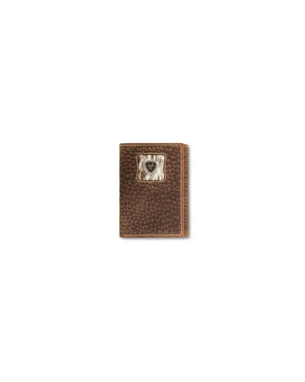 Ariat Trifold Calf Hair Patch Wallet 1