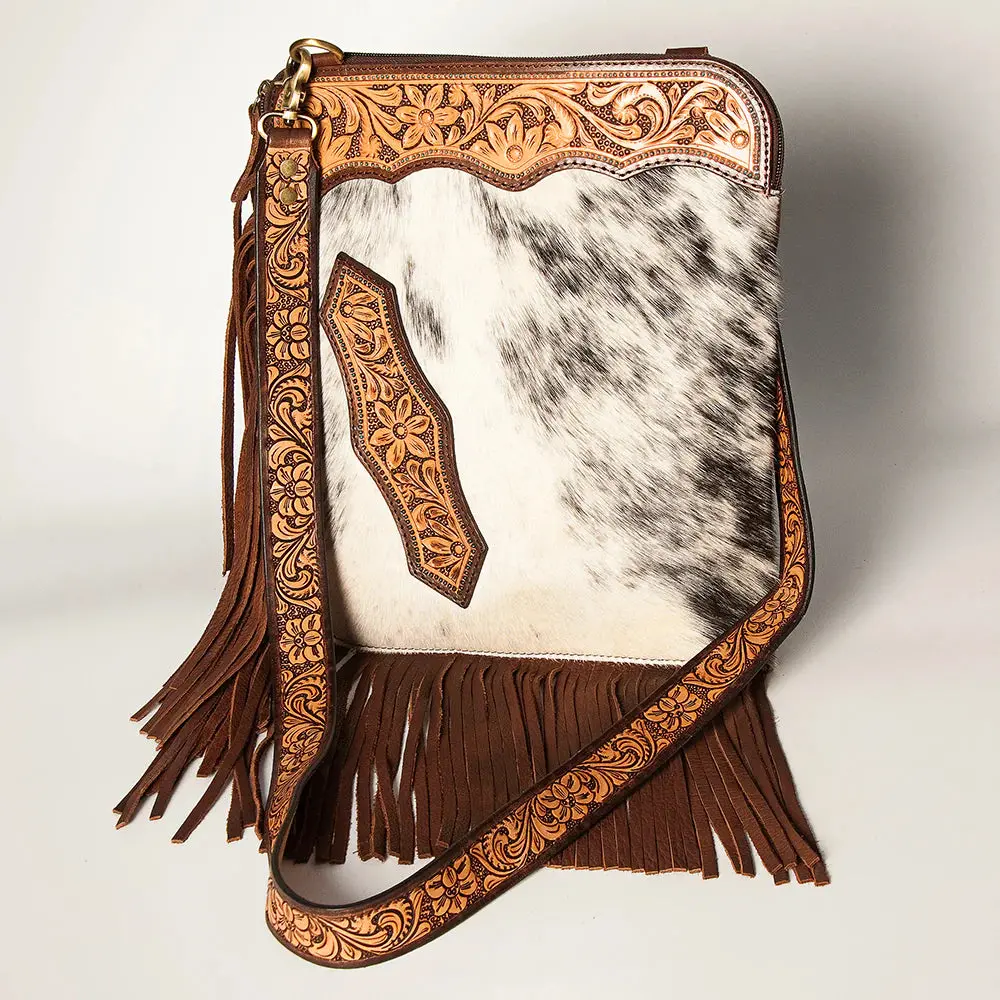 American Darling Cowhide Fringe Chap Purse 1