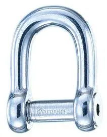 Wichard 1/4" Allen Head Pin D Shackle 1