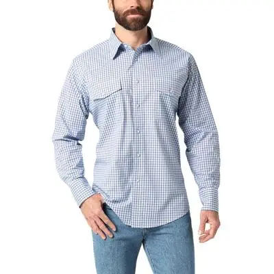 Wrangler Long Sleeve Blue Shirt 1