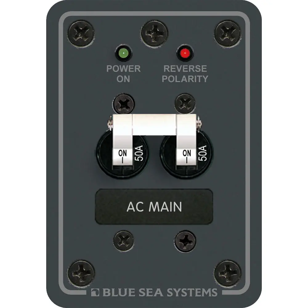 Blue Sea 8079 Ac Main Only Circuit Breaker Panel - White Switches [8079] 1