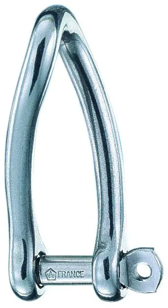Wichard 3/16" Diameter Twisted Shackle W/ Captive Pin 1
