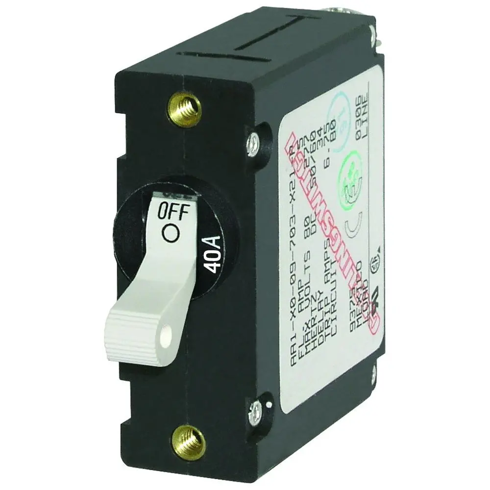 Blue Sea 7226 Ac/Dc Single Pole Magnetic World Circuit Breaker - 40Amp [7226] 1