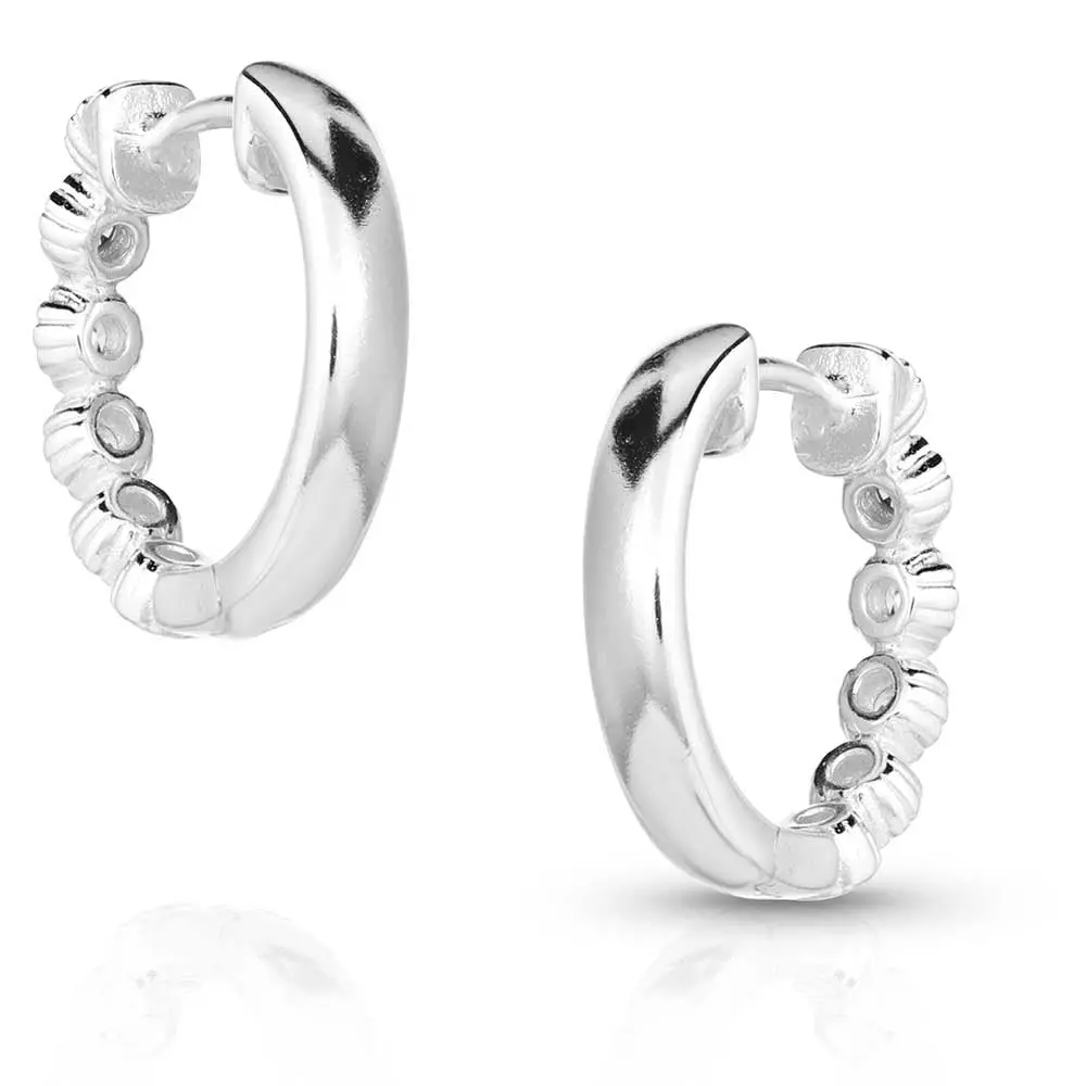 Montana Silversmith Western Wonderland Crystal Hoop Earrings 2