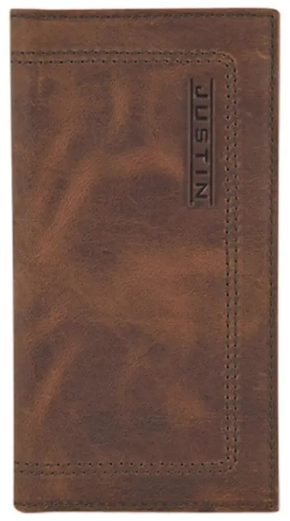Justin Solid Brown Rodeo Wallet 1