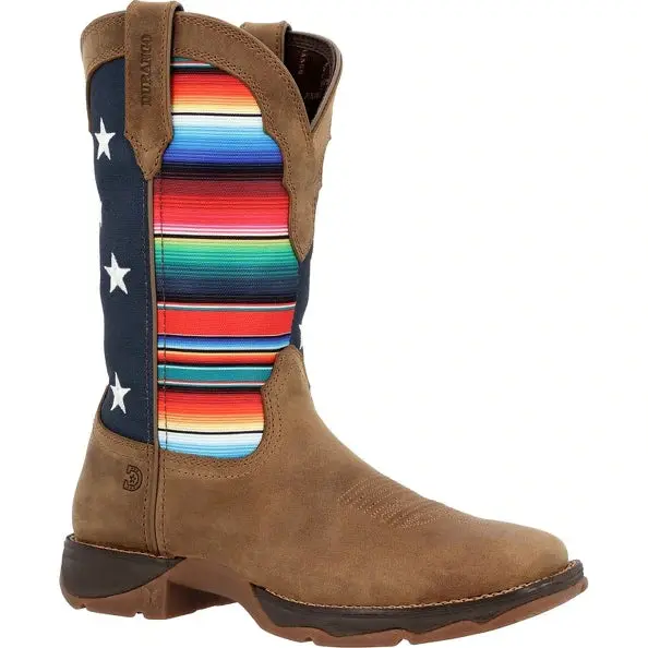 Durango Lady Rebel Serape & Stars Western Boot 1