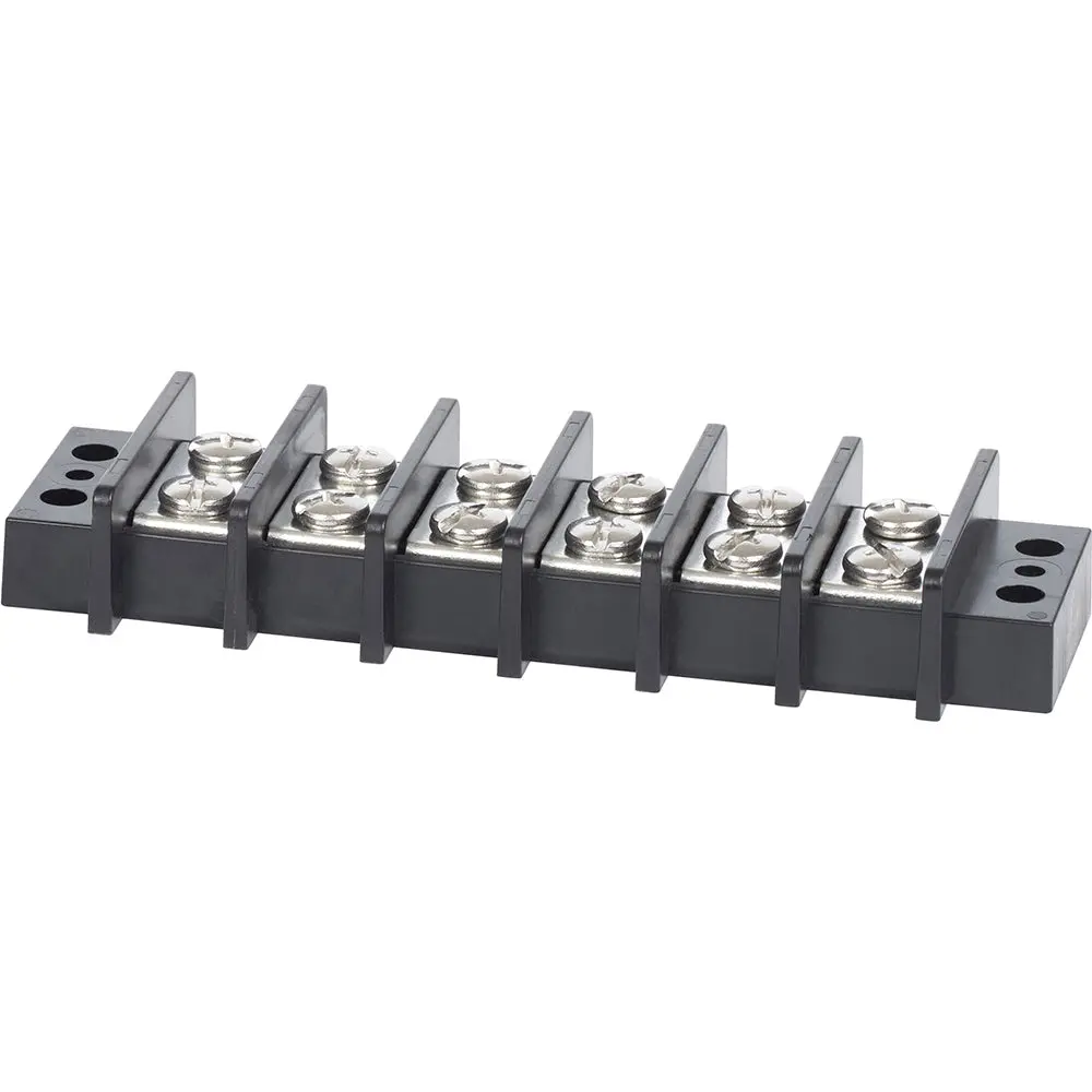 Blue Sea 2606 Terminal Black 65Amp - 6 Circuit [2606] 1