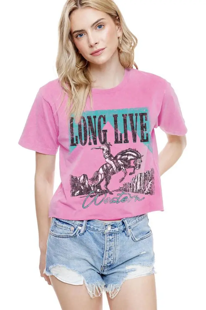 Zutter Long Live Western Crop Tee 1