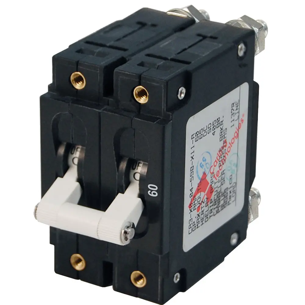 Blue Sea 7254 C-Series Double Pole Circuit Breaker - 60A [7254] 1