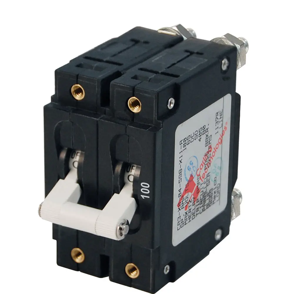 Blue Sea 7258 C-Series Double Pole Circuit Breaker - 100A [7258] 1