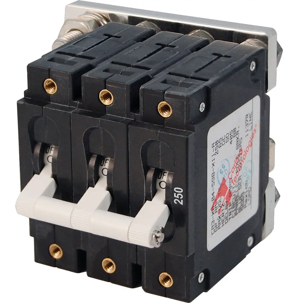 Blue Sea 7270 250A C-Series Triple Pole Toggle Dc Circuit Breaker [7270] 1