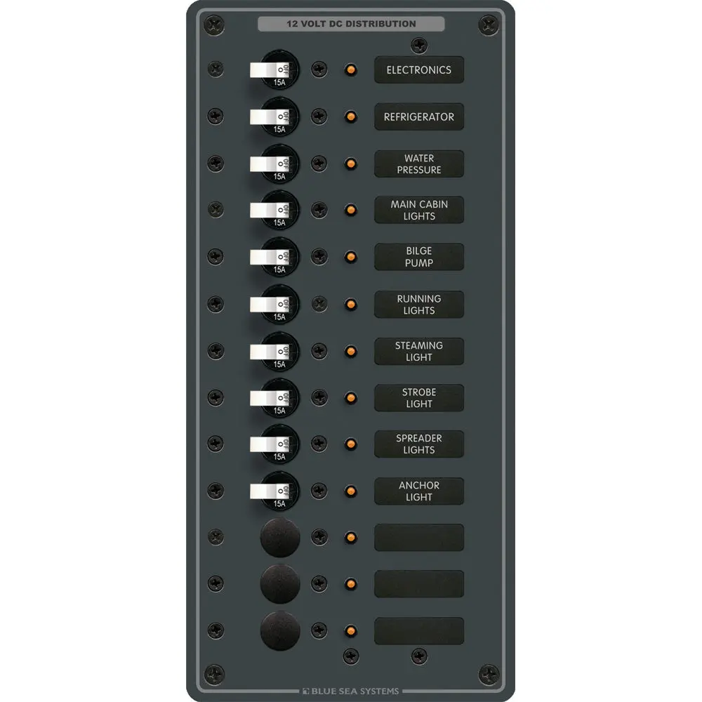 Blue Sea 8376 Panel Dc 13 Position Vertical [8376] 1