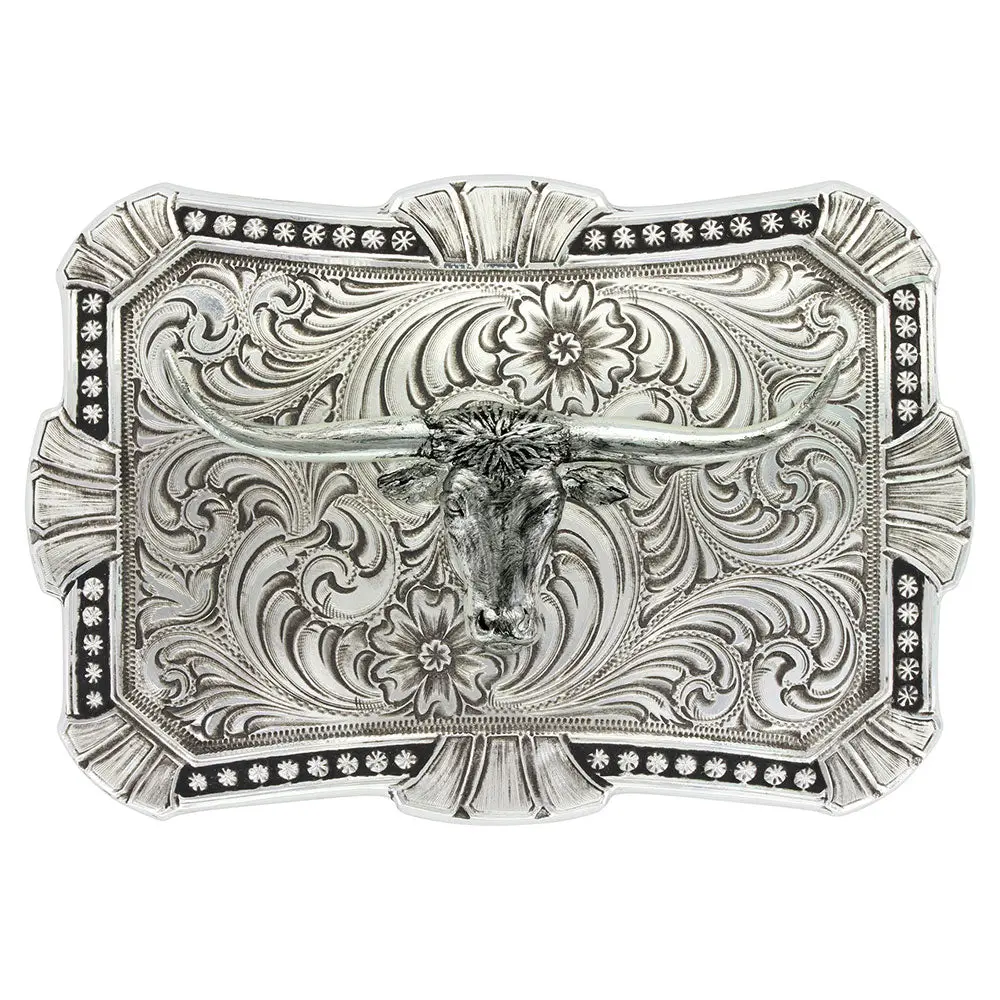 Montana Silversmith Antiqued Trailblazer With Longhorn Buckle 1