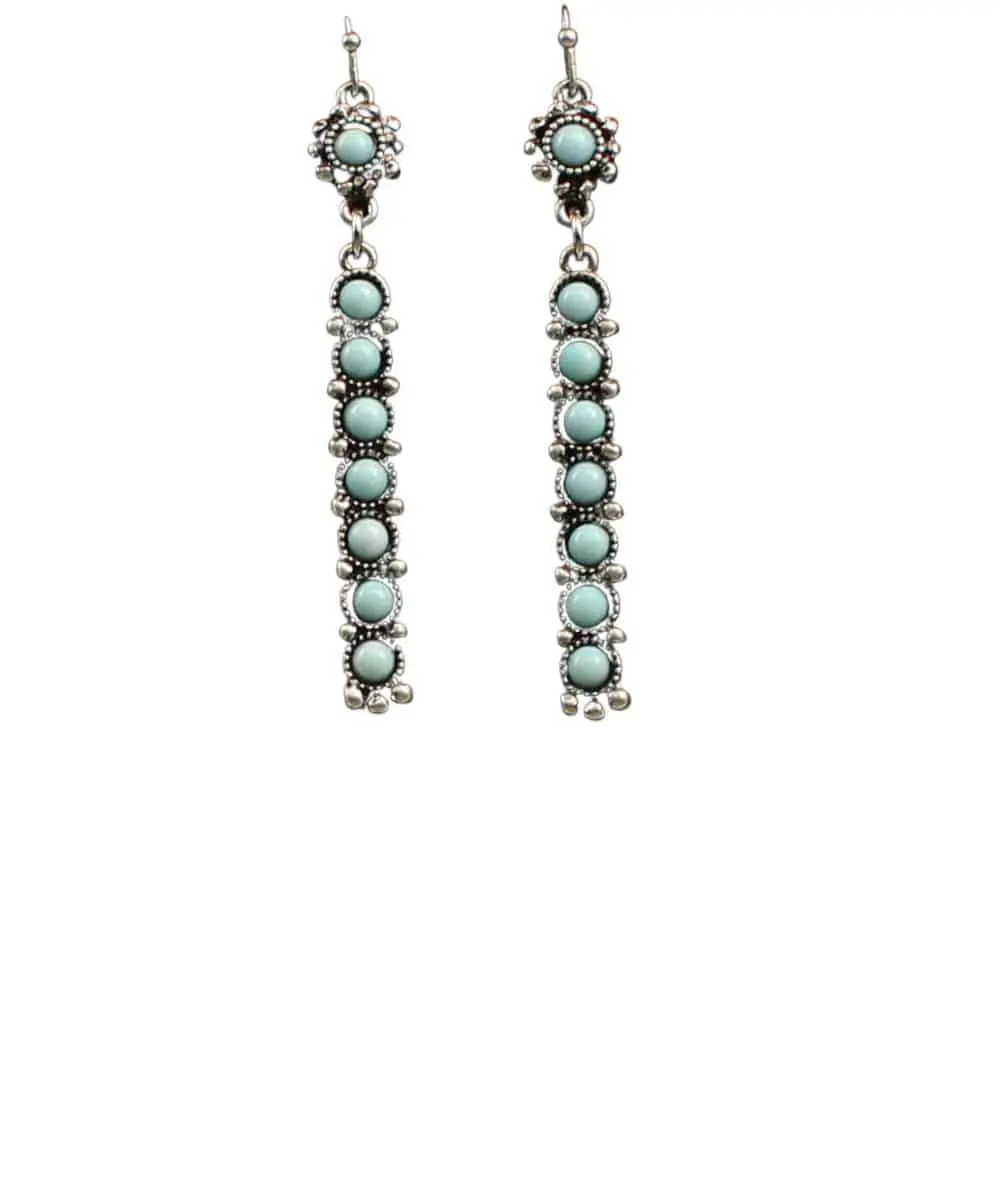 M&F Western Blazin Roxx Silver Barr Earrings 1