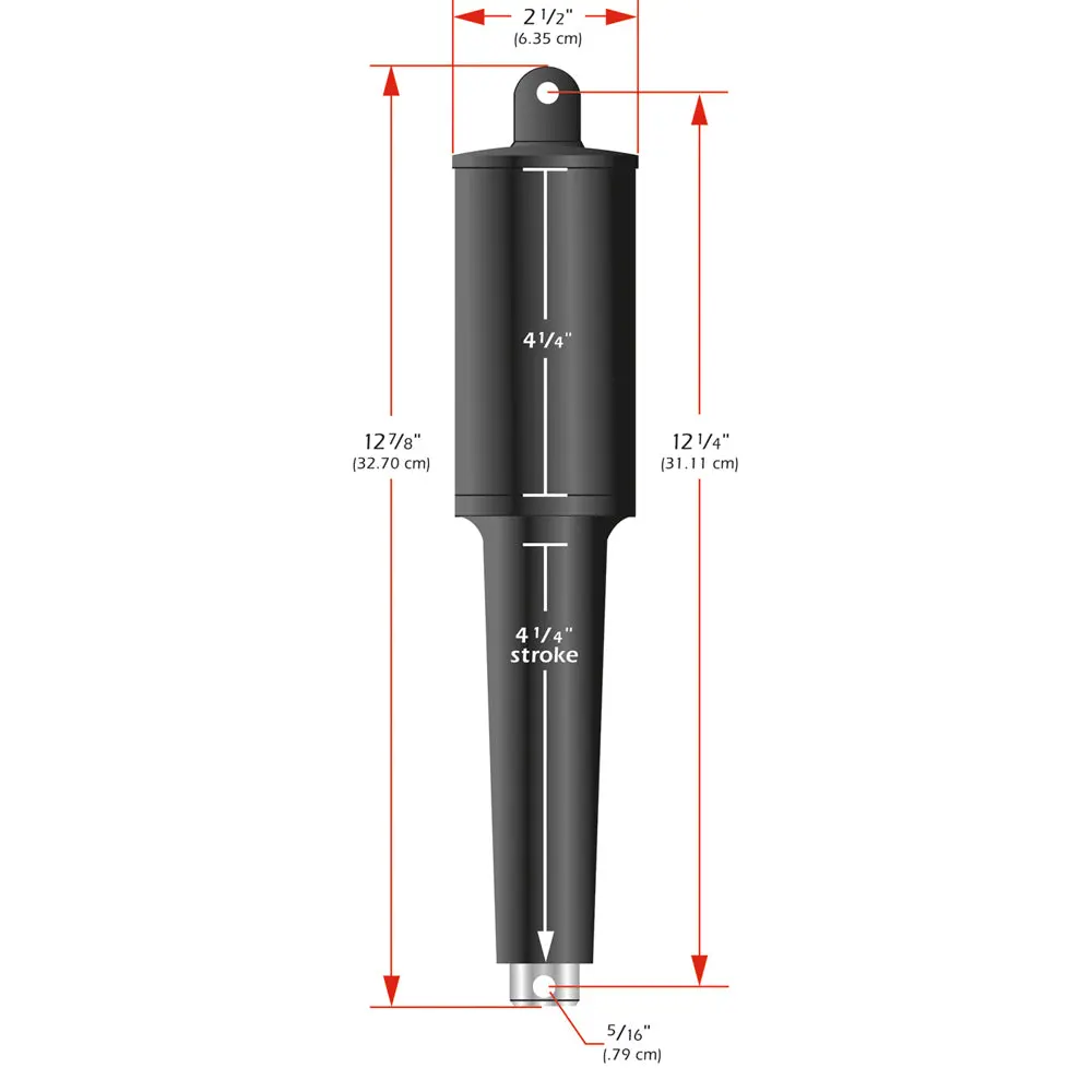 Lenco 102Xd Extreme Duty Actuator - 24V - 4-1/4" Stroke - 5/16" Hardware [15067-001] 1