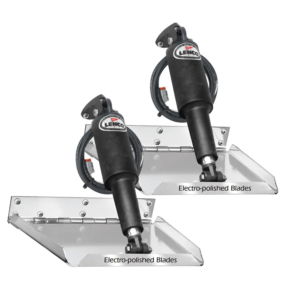 Lenco 9" X 9" Standard Performance Trim Tab Kit W/O Switch Kit 12V [15034-101] 1
