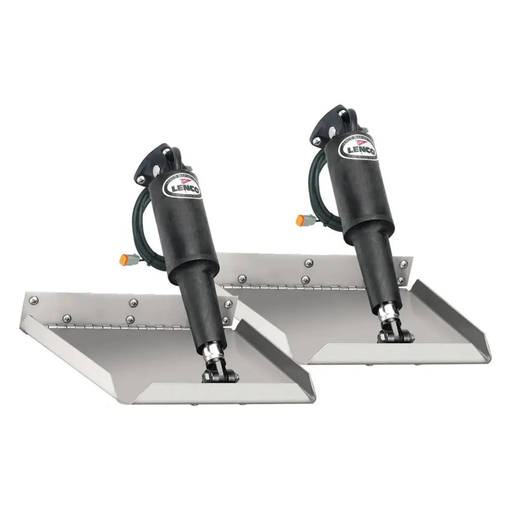 Lenco 9" X 9" Edge Mount Trim Tab Kit Without Switch Kit 12V [15013-101] 1