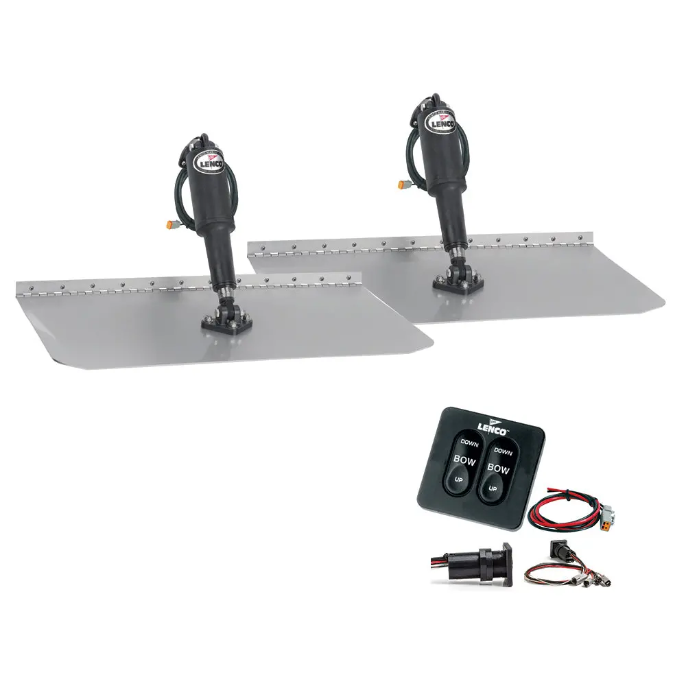 Lenco 12" X 18" Standard Trim Tab Kit W/Standard Tactile Switch Kit 12V [Tt12x18] 1