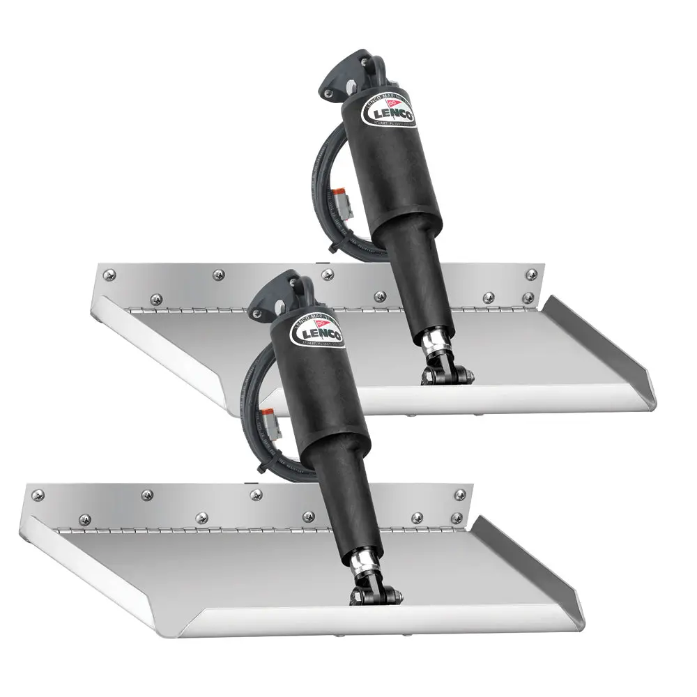 Lenco 12" X 18" Edge Mount Trim Tab Kit W/O Switch Kit 12V [15017-101] 1