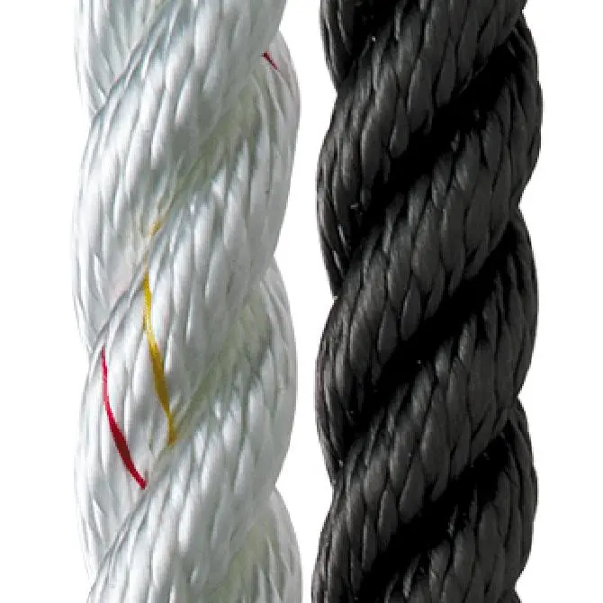 25' Of 5/8" New England Ropes 3-Strand Nylon - White 1