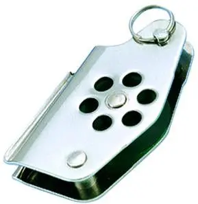 Wichard 24Mm Single Stainless Steel Block W/ V-Cleat & Becket 1
