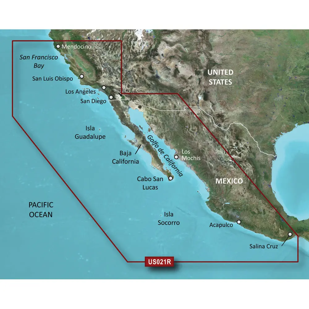 Garmin Bluechart G3 Vision Hd - Vus021r - California-Mexico - Microsd/Sd [010-C0722-00] 1