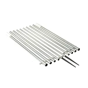 Lee's 19' Extra Strong Bright Silver Outrigger Poles 2" Od [Ap3519xs] 1