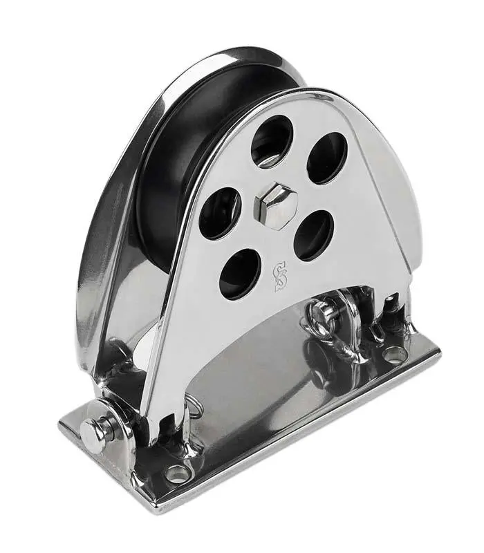 Schaefer Half-Moon Mast Base/Hinged/Alum Max Line 5/8" (16 Mm) 1