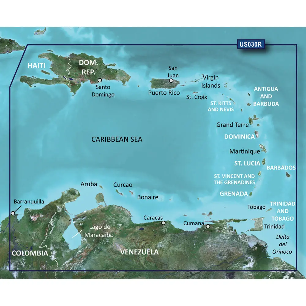 Garmin Bluechart G3 Hd - Hxus030r - Southeast Caribbean - Microsd/Sd [010-C0731-20] 1