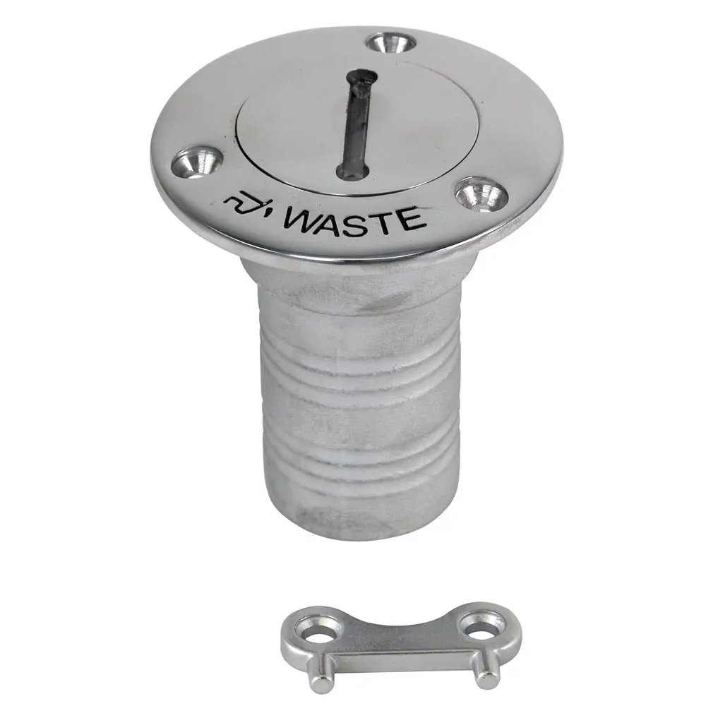 Whitecap Hose Deck Fill - 1-1/2" Hose Waste [6126C] 1