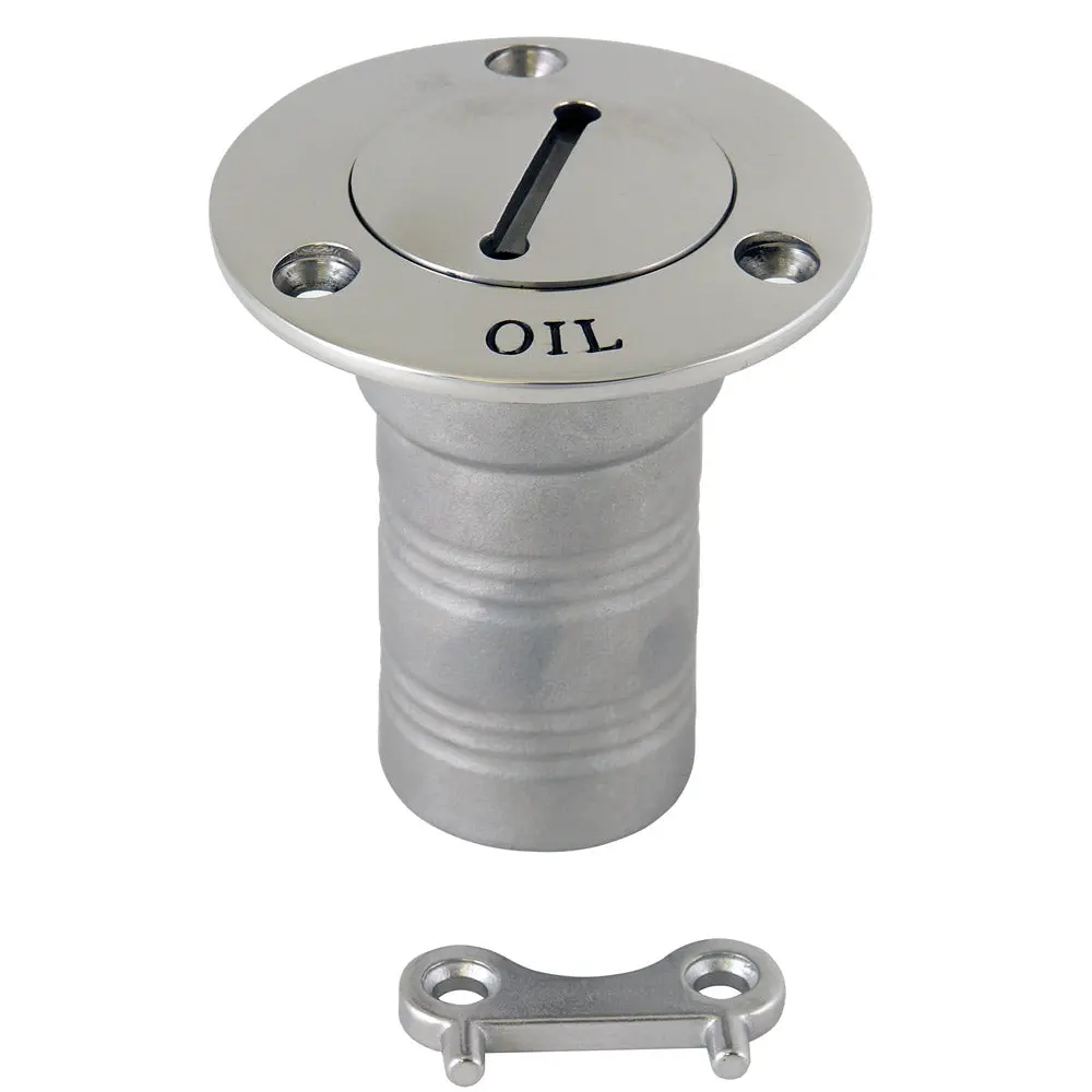 Whitecap Hose Deck Fill - 1-1/2" Hose - Oil [6129C] 1