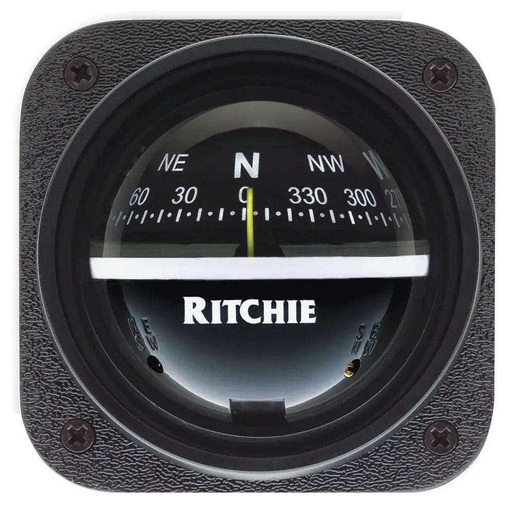 Ritchie V-537 Explorer Compass - Bulkhead Mount - Black Dial [V-537] 1