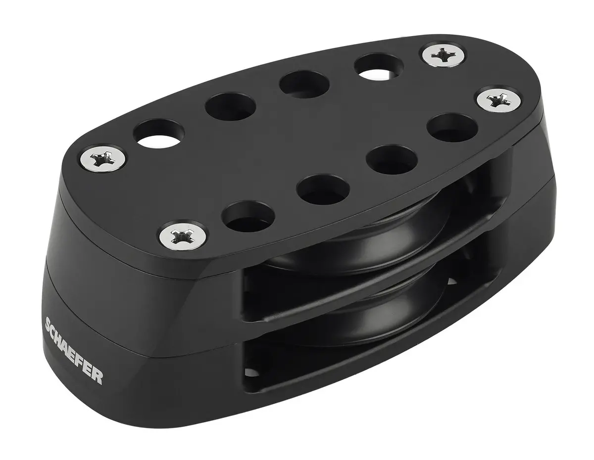 Schaefer Double Foot Block - Alum - Max Line 3/4" (19 Mm) 1