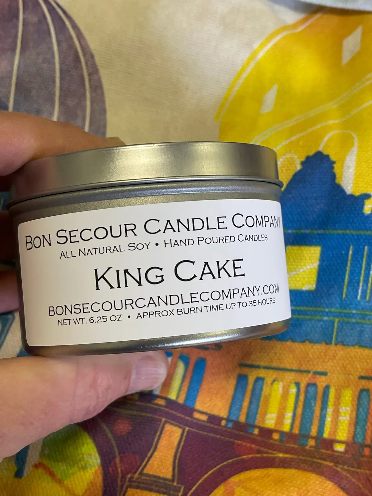 King Cake Soy Wax Candle 1