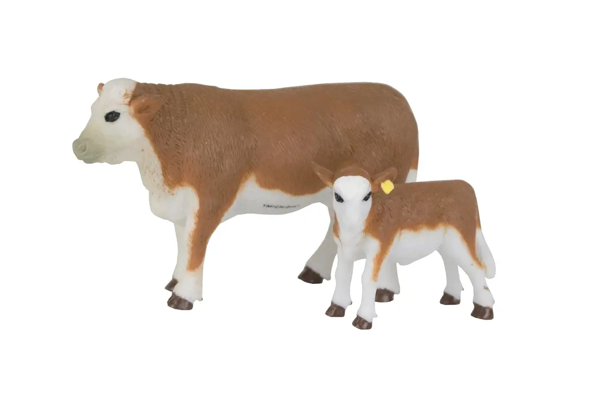 Big Country Toy's Hereford Cow And Calf 1