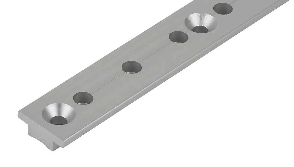 Schaefer 1 1/4" Silver Anodized T-Track (2Ft) 1
