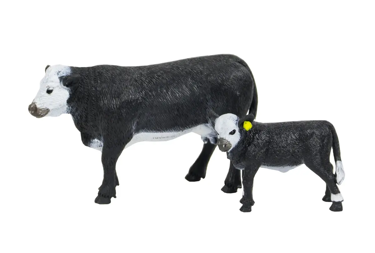 Big Country Toy's Black Baldy Cow & Calf 1