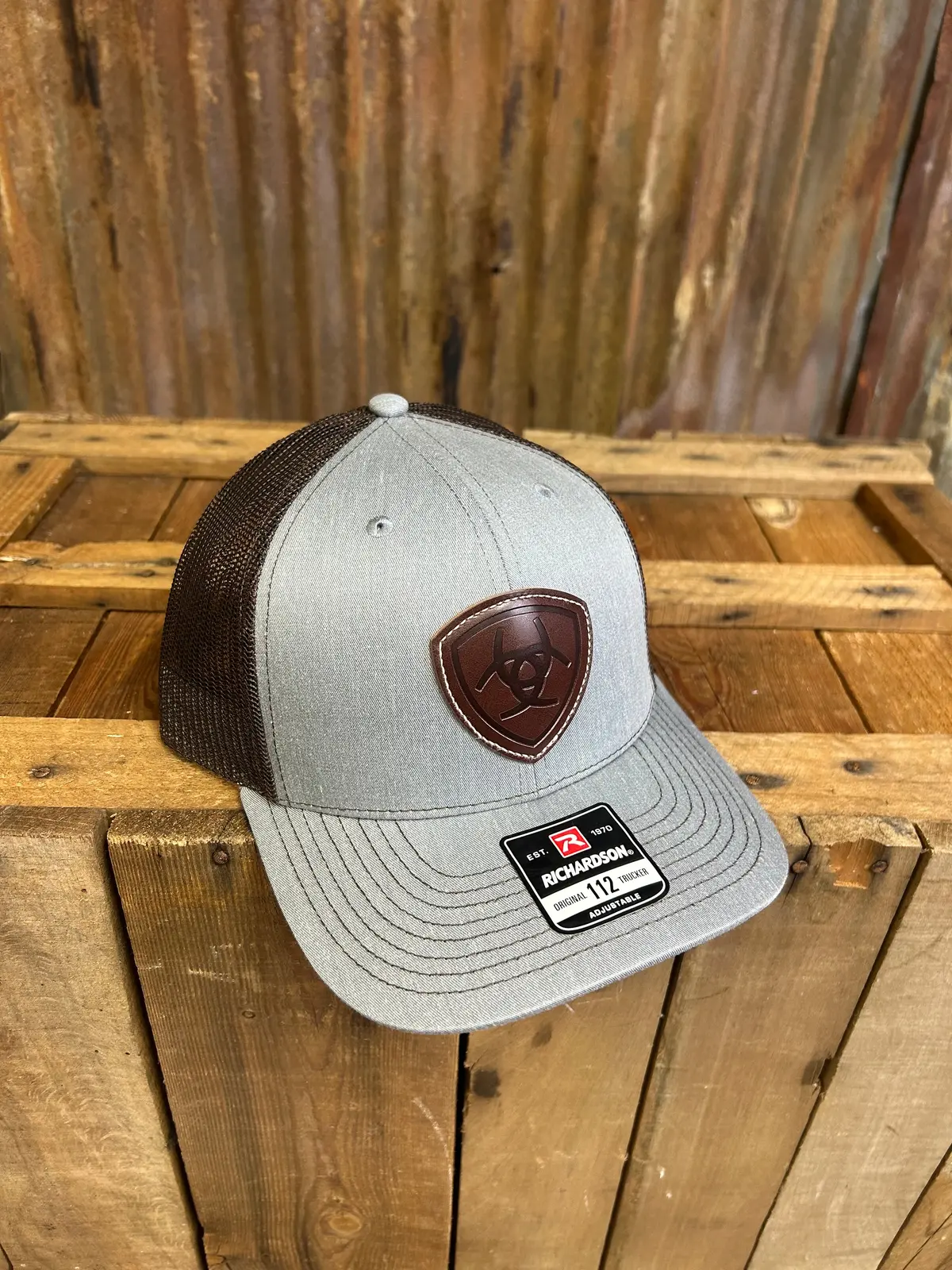 Ariat Faux Leather Patch Ballcap 1