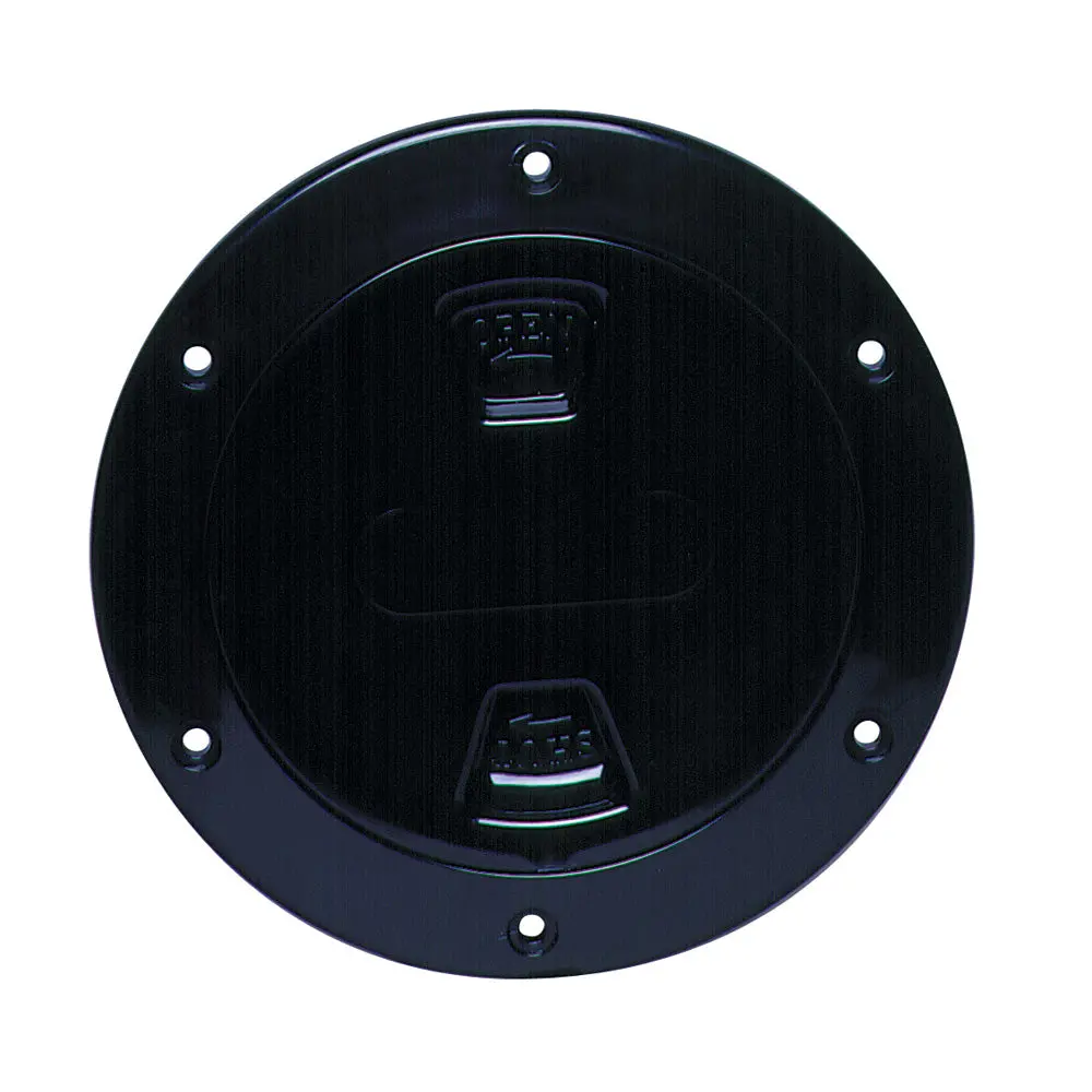 Beckson 4" Smooth Center Screw-Out Deck Plate - Black [Dp40-B] 1