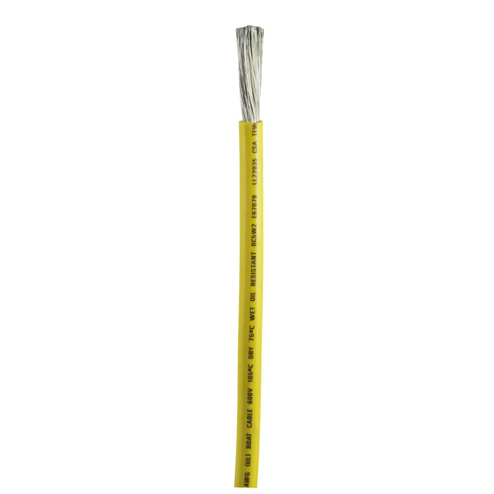 Ancor Yellow 2 Awg Battery Cable - Sold By The Foot [1149-Ft] 1