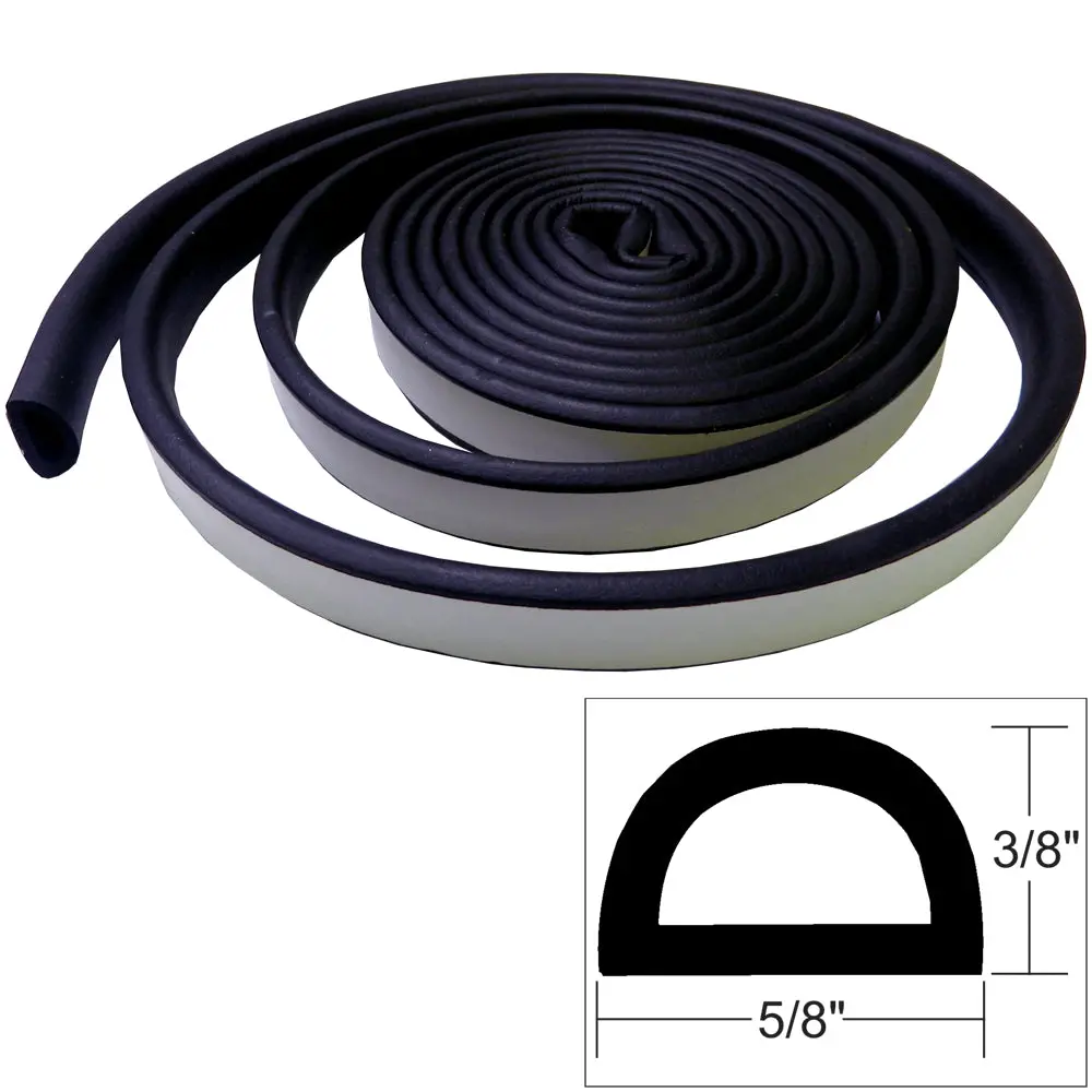 Taco Weather Seal - 10'L X 3/8"H X "W - Black [V30-0109B10-1] 1
