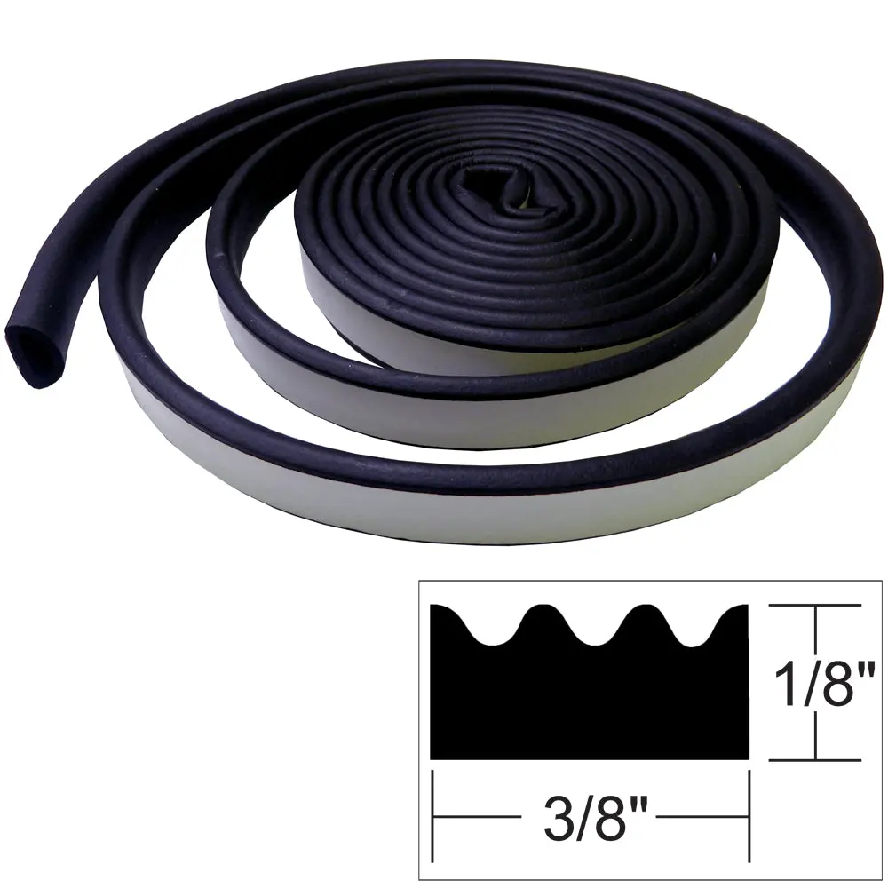 Taco Weather Seal - 10'L X "H X 3/8"W - Black [V30-0113B10-1] 1